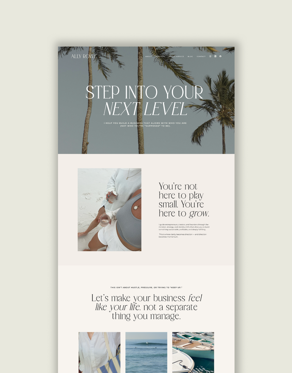 Showit Template | Ally