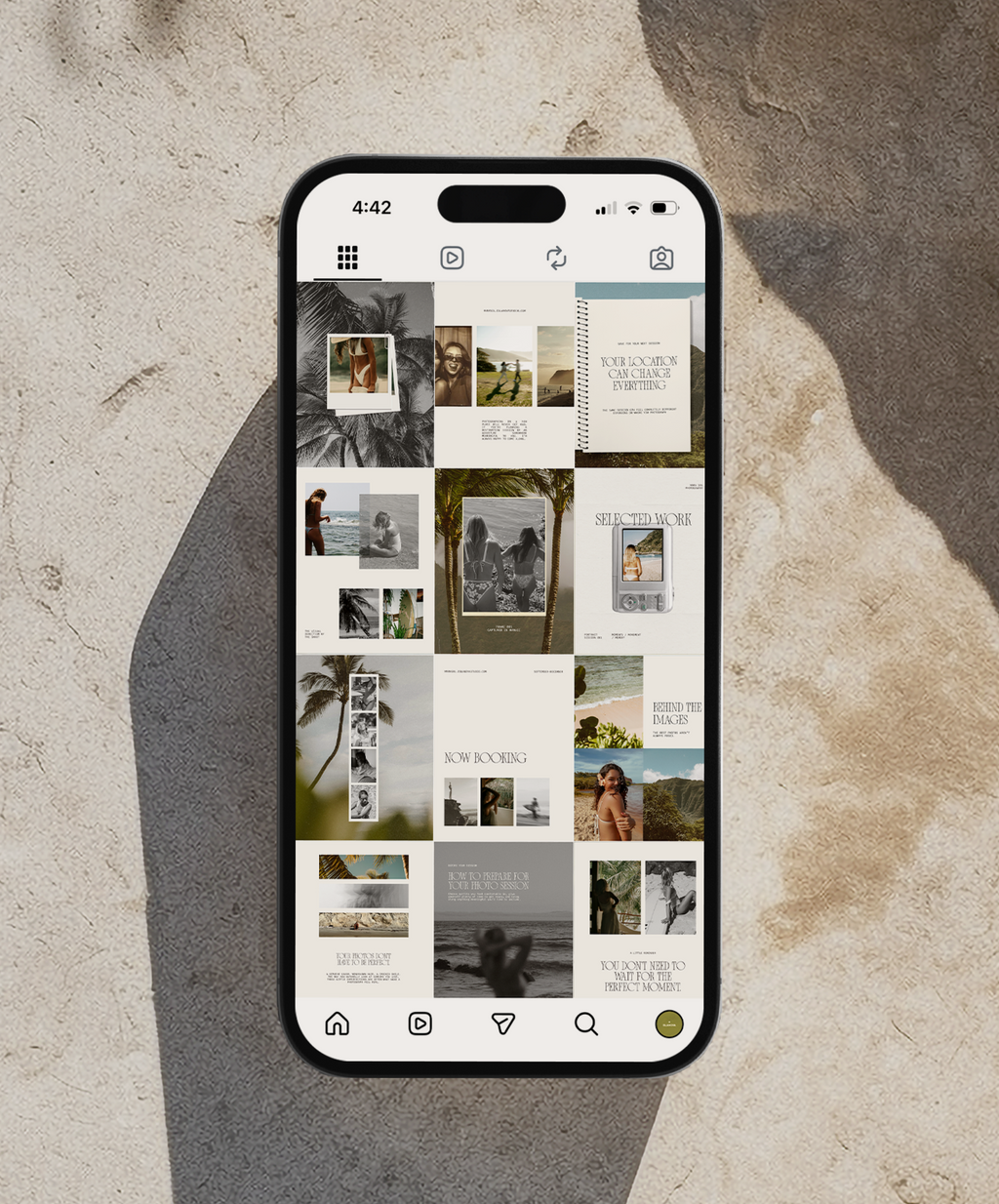 Tropical Editorial Instagram Templates