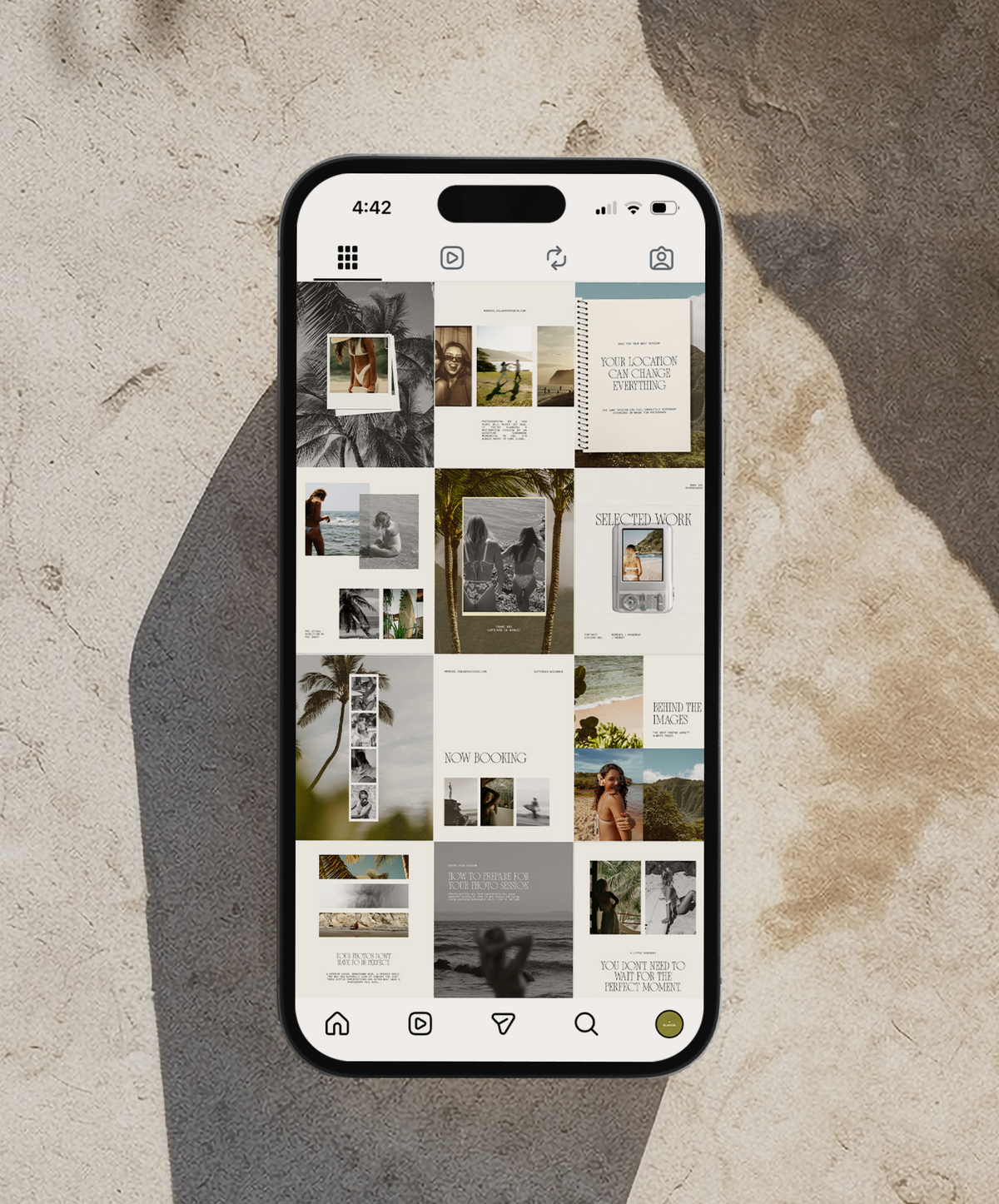 Tropical Editorial Instagram Templates