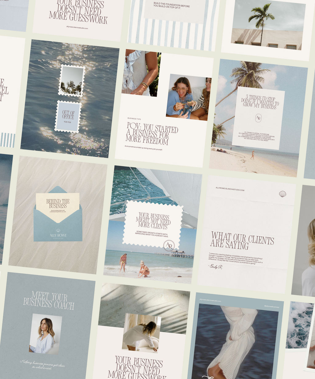 Coastal Minimal Instagram Templates