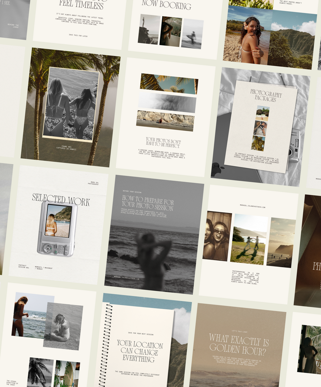 Tropical Editorial Instagram Templates