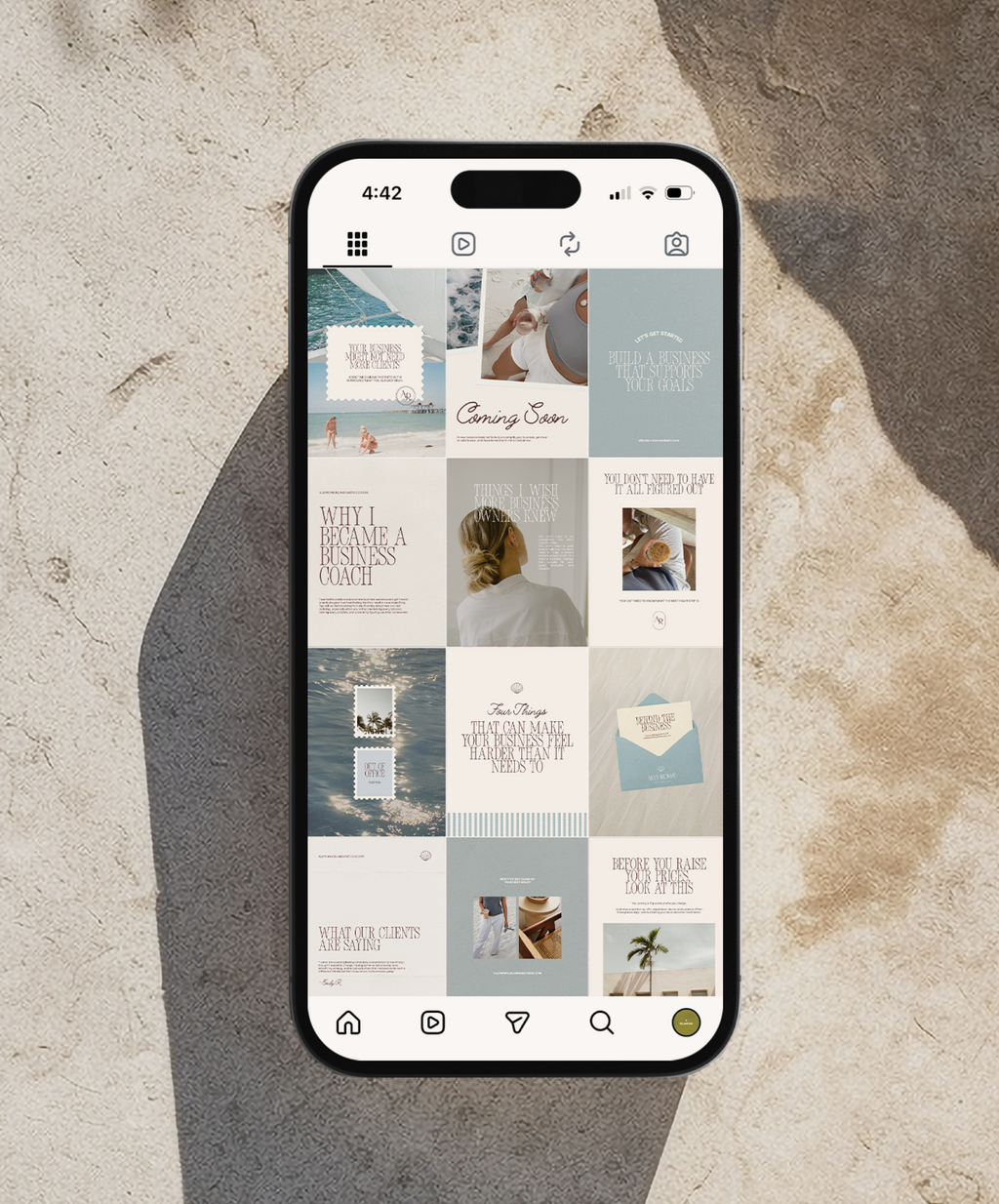 Coastal Minimal Instagram Templates