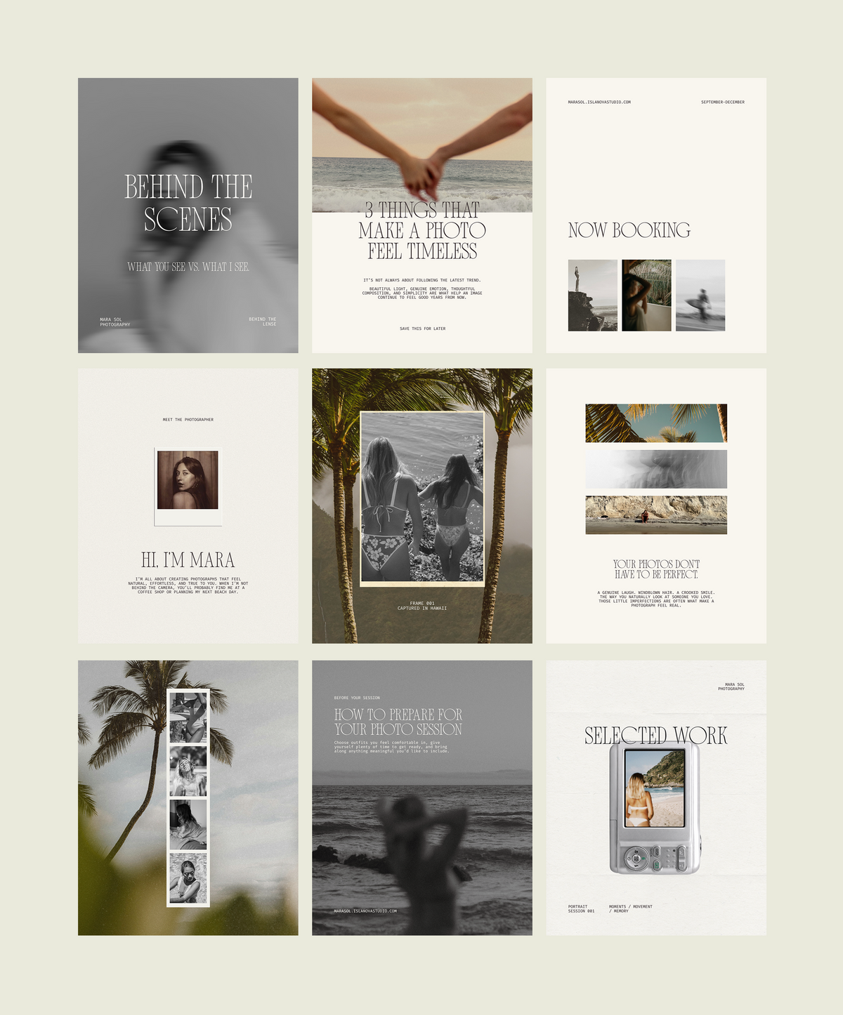 Tropical Editorial Instagram Templates