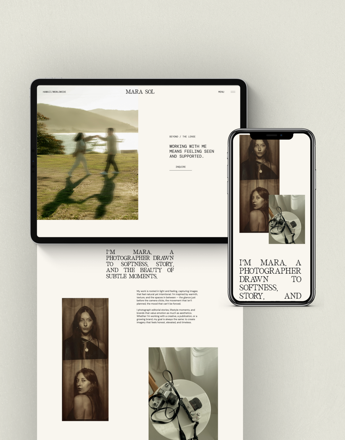 Showit Template | Mara