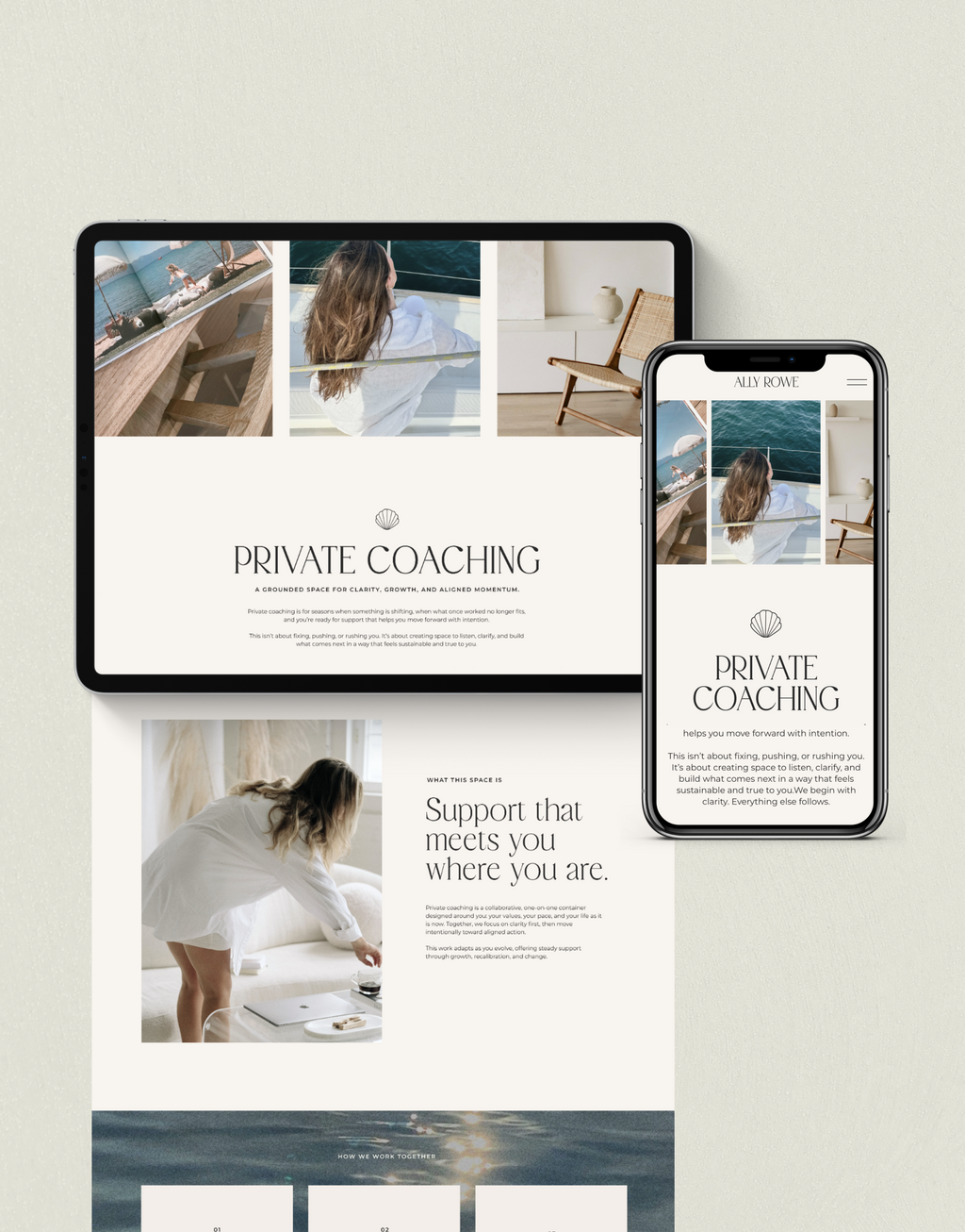 Showit Template | Ally